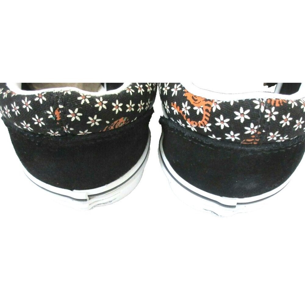 Vans Women's Old Skool Tiger Floral Black True White Skate shoes Size 6 NIB - Picture 4 of 5